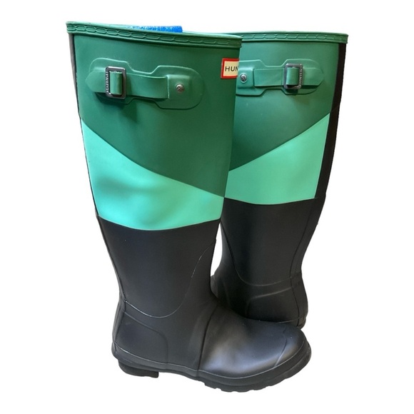 Hunter Knee High Color Block Boots Ladies Size 8 (eu39) - Picture 1 of 8